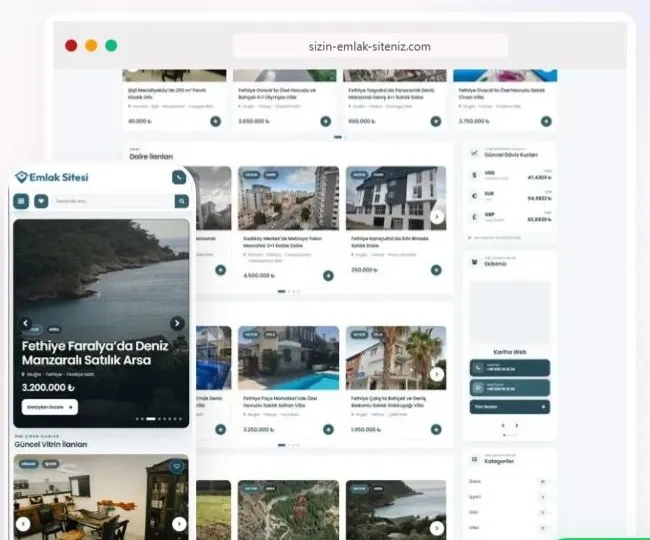 Emlak Sitesi Yazılımı ekran görüntüsü