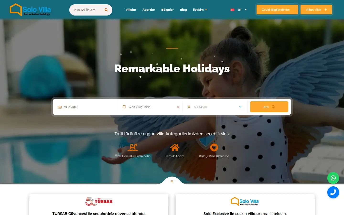 Solo Villa website