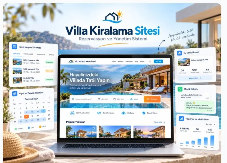 Villa Kiralama Yazılımı ekran görüntüsü