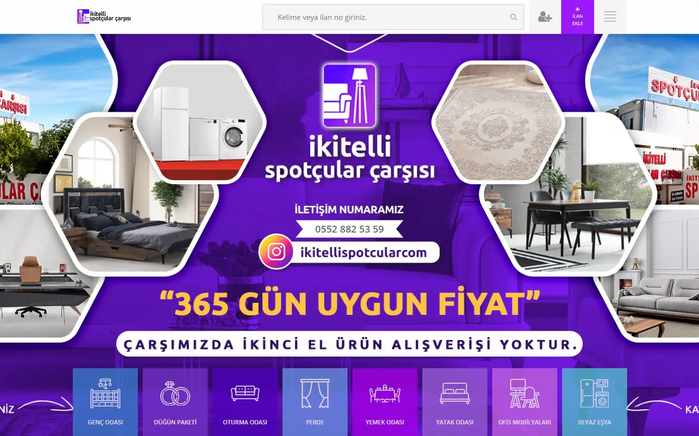 İkitelli Spotçular Çarşısı web sitesi