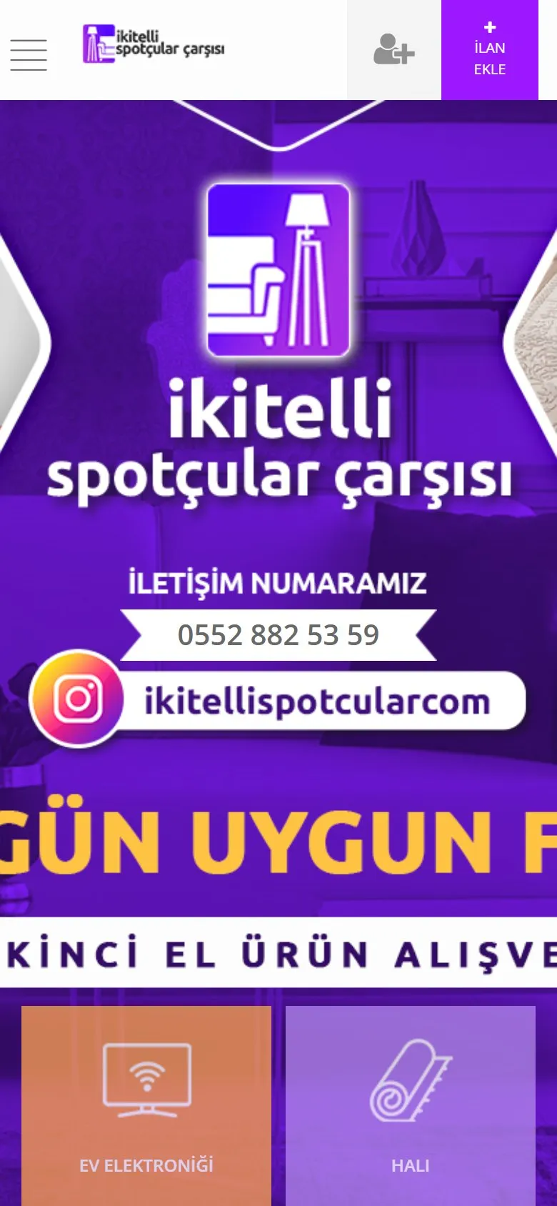 İkitelli Spotçular Çarşısı mobil görünüm