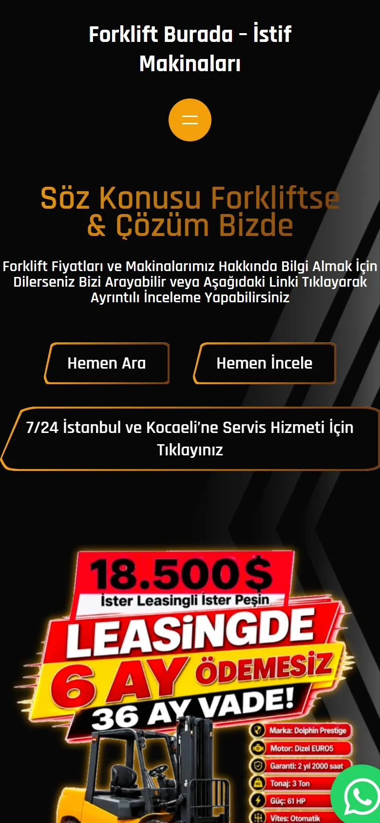 Forklift Burada mobile view