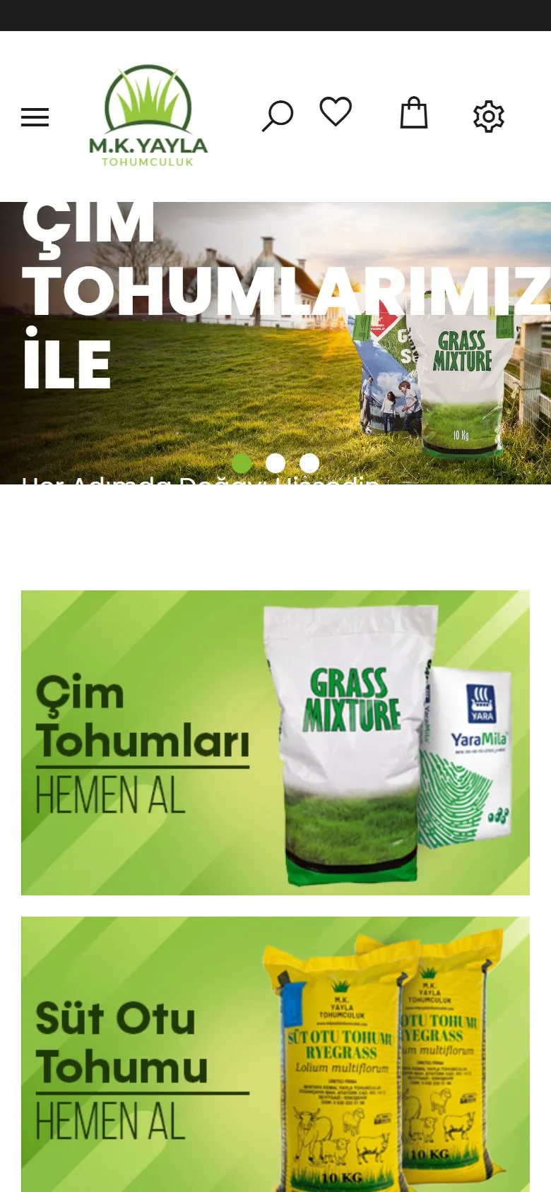 MK Yayla Tohumculuk mobil görünüm