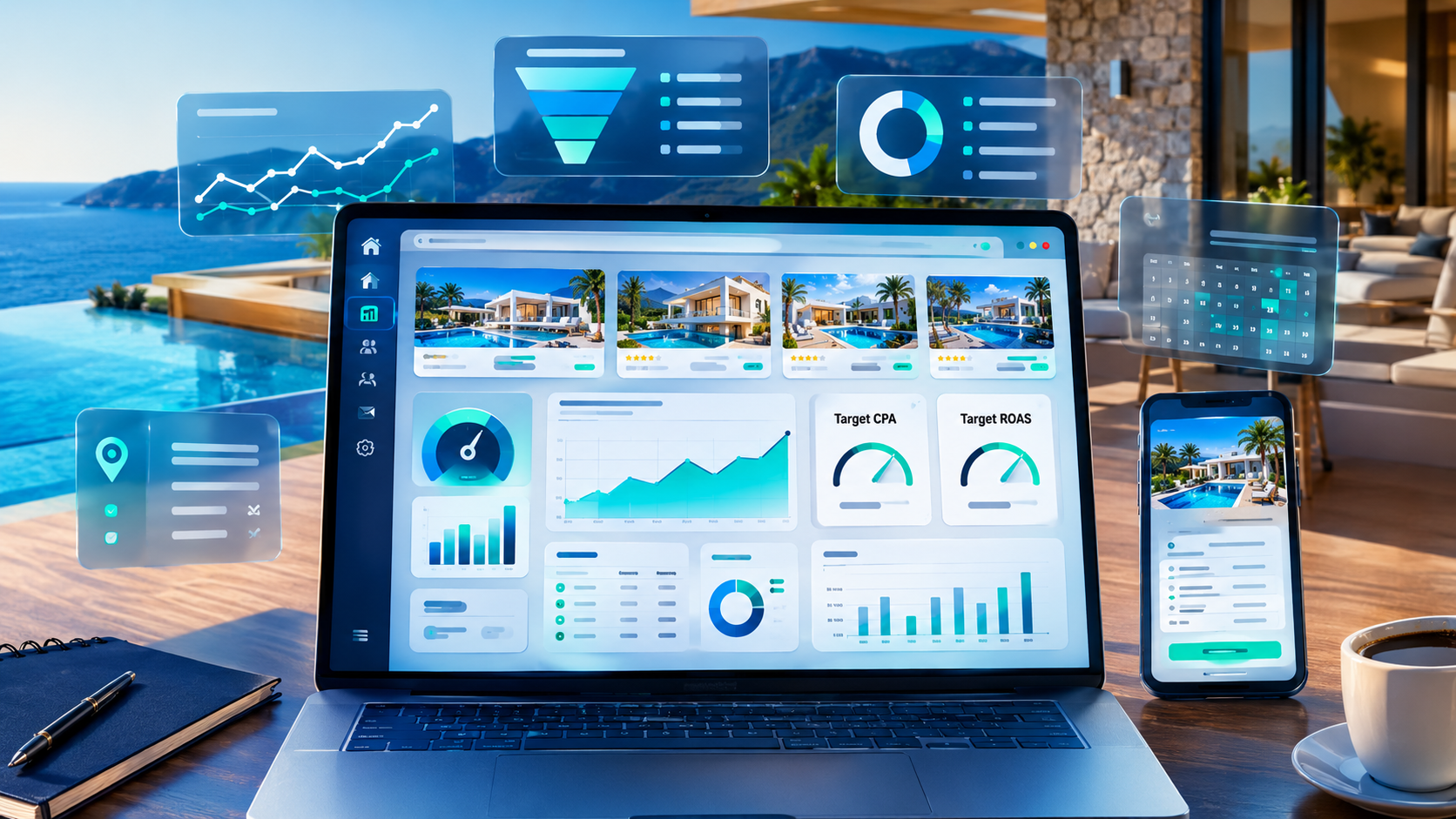 Villa kiralama Google Ads teklif stratejileri Villa reklamlarında Target CPA ve Target ROAS karşılaştırması