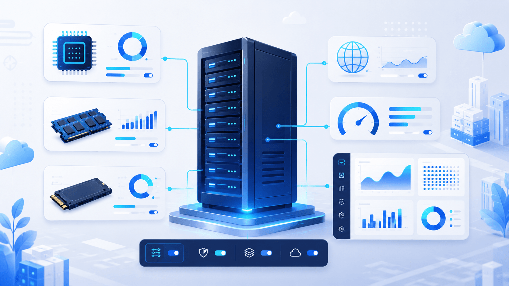 Server security comparison for web infrastructure Security management options for hosting and VPS services