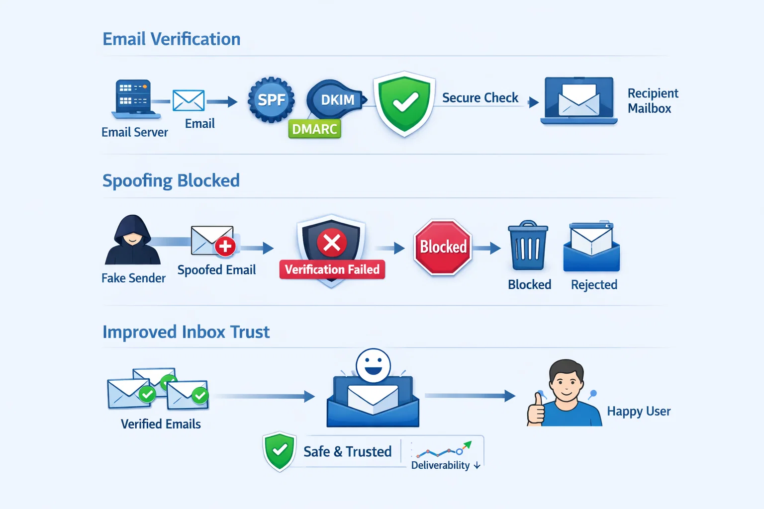 SPF, DKIM ve DMARC Nedir? E‑Posta Güvenliği Nasıl Sağlanır?