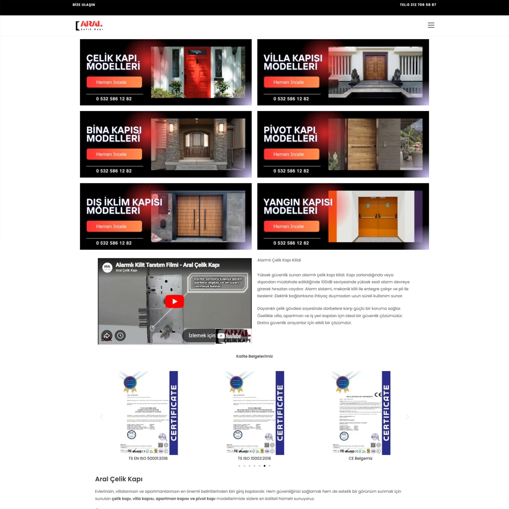 Aral Çelik Kapı