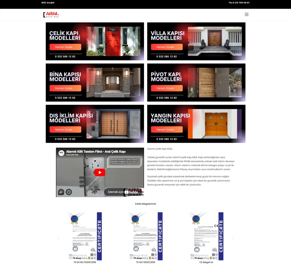 Aral Çelik Kapı